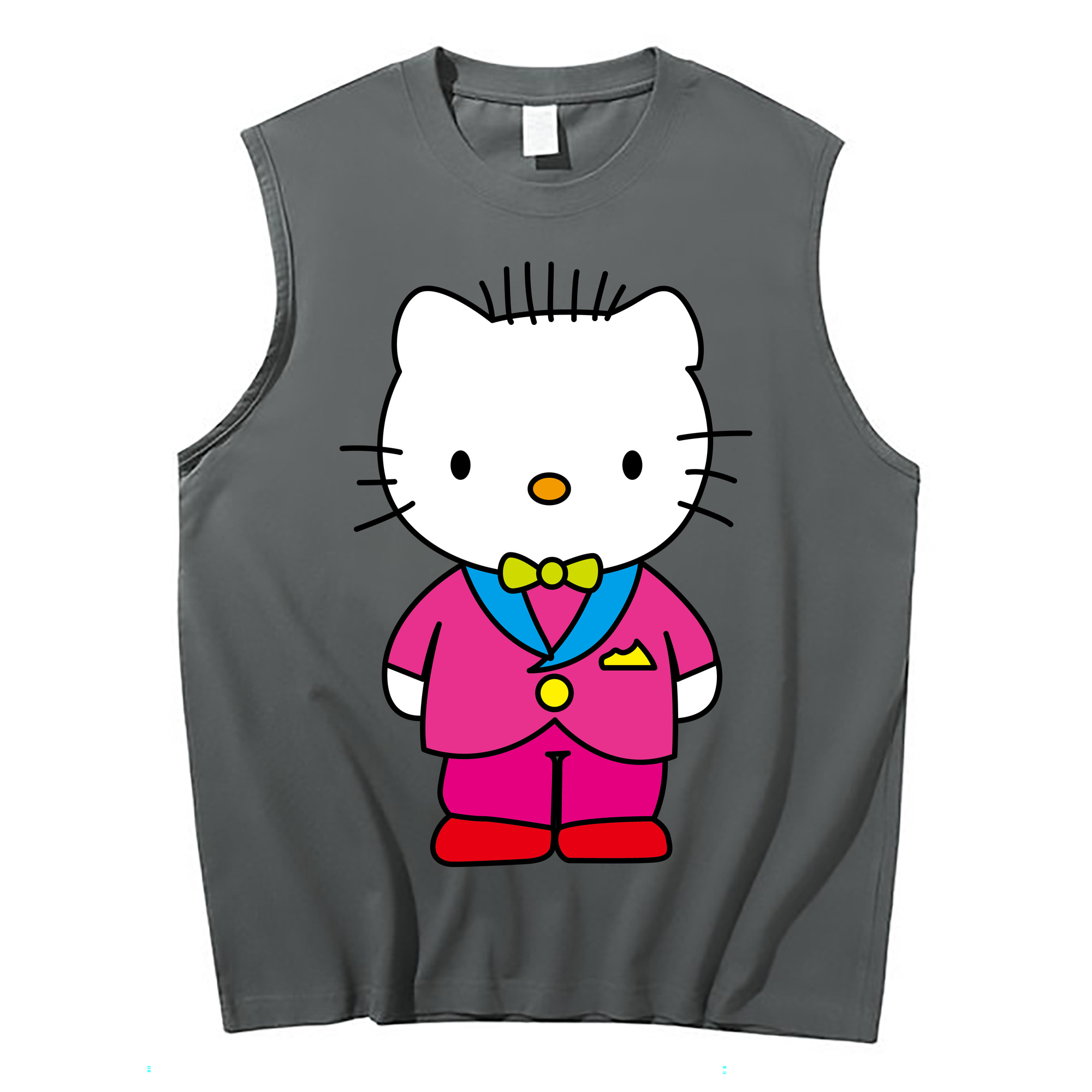 （画像用） Hello Kitty ハローキティ コットン100％タンクトップ（フロントプリント）